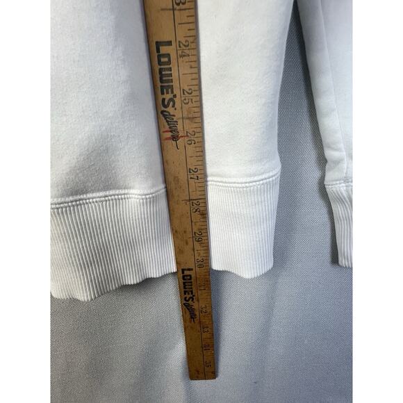 Nike Hoodie Men XL White Blue Distressed Logo Athletic Pullover Fleece Sports - Picture 6 of 11